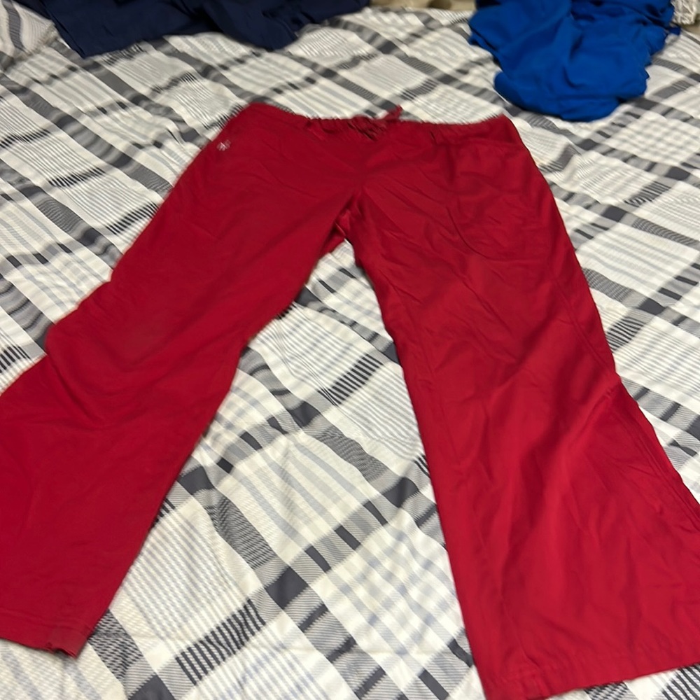 Women’s NRG size large red scrub pants